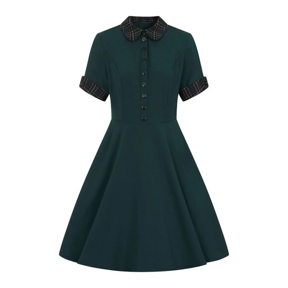 Hell Bunny Dresses & Skirts - Hell Bunny Tiddlywink Mid Dress in Hunter Green, NWOT -- XS (UK8)